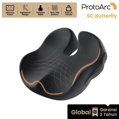 เบาะรองนั่งเพื่อสุขภาพ Ergonomic Memory Foam ขนาดใหญ่ รับประกัน